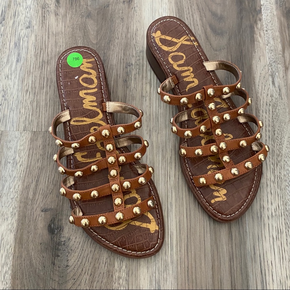 Sam Edelman Studded Juniper Heeled Sandals sz 8.5 - Picture 3 of 13